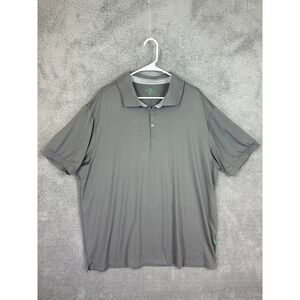 Mio Marino Shirt Mens 3XL Gray Golf Polo Short Sleeve Stretch Athletic Rugby